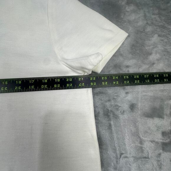 Deadstock Nina Leonard White Shirt-sleeve Turtleneck Sweater Size XL - Picture 4 of 8